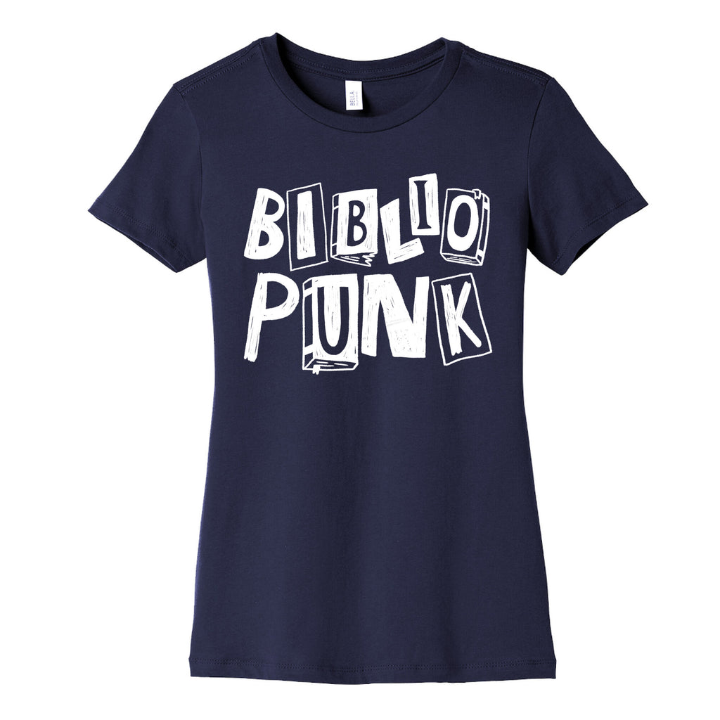 Bibliopunk Text Women's Cotton Tee