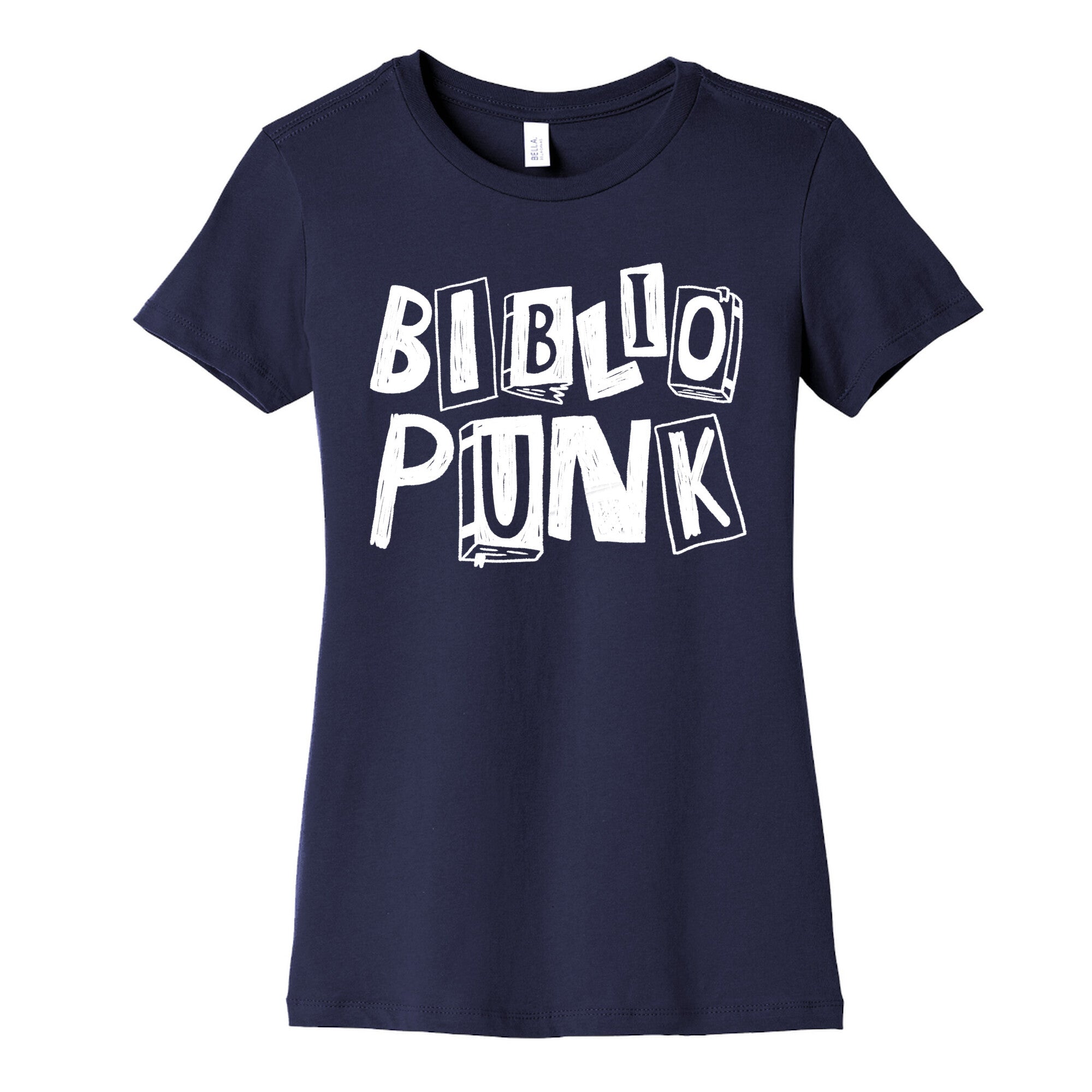 Bibliopunk Text Women's Cotton Tee