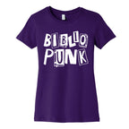 Bibliopunk Text Women's Cotton Tee
