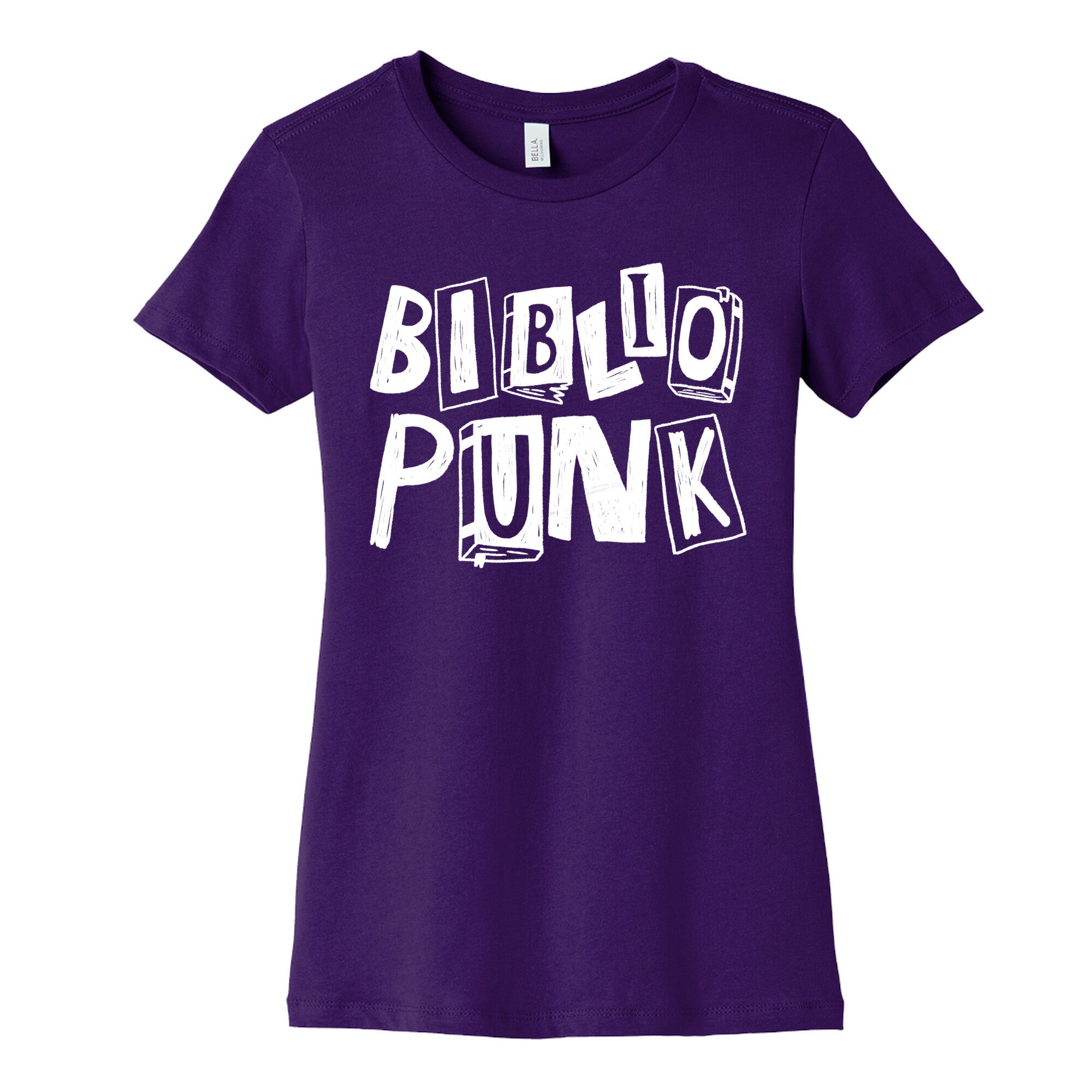 Bibliopunk Text Women's Cotton Tee