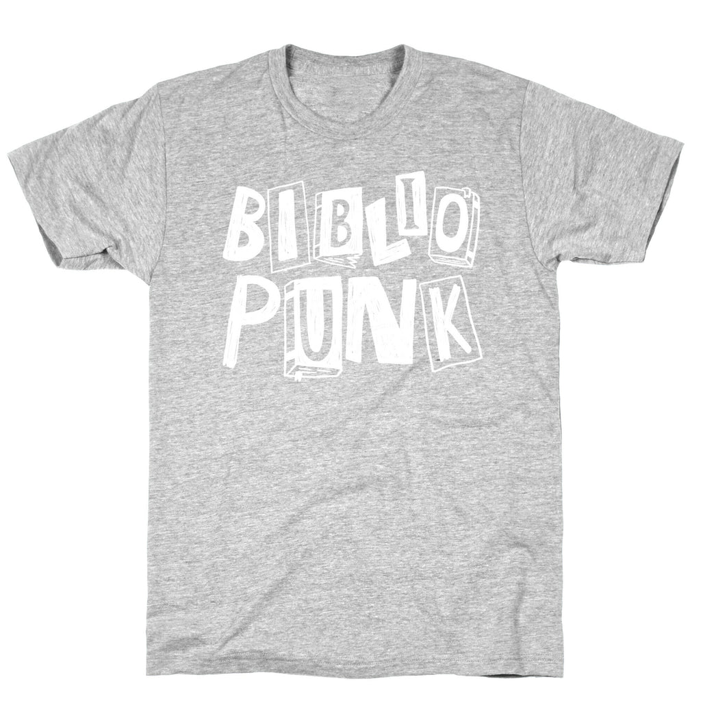 Bibliopunk Text T-Shirt