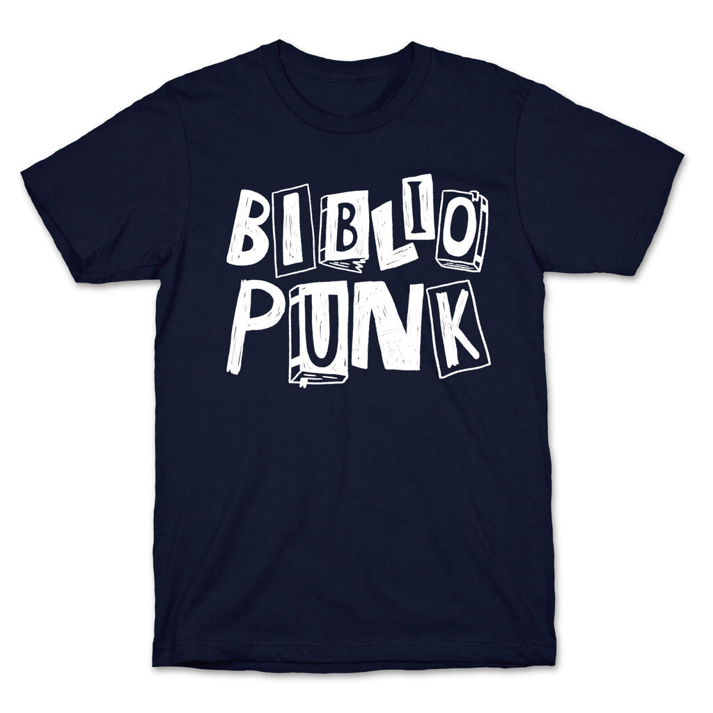 Bibliopunk Text T-Shirt