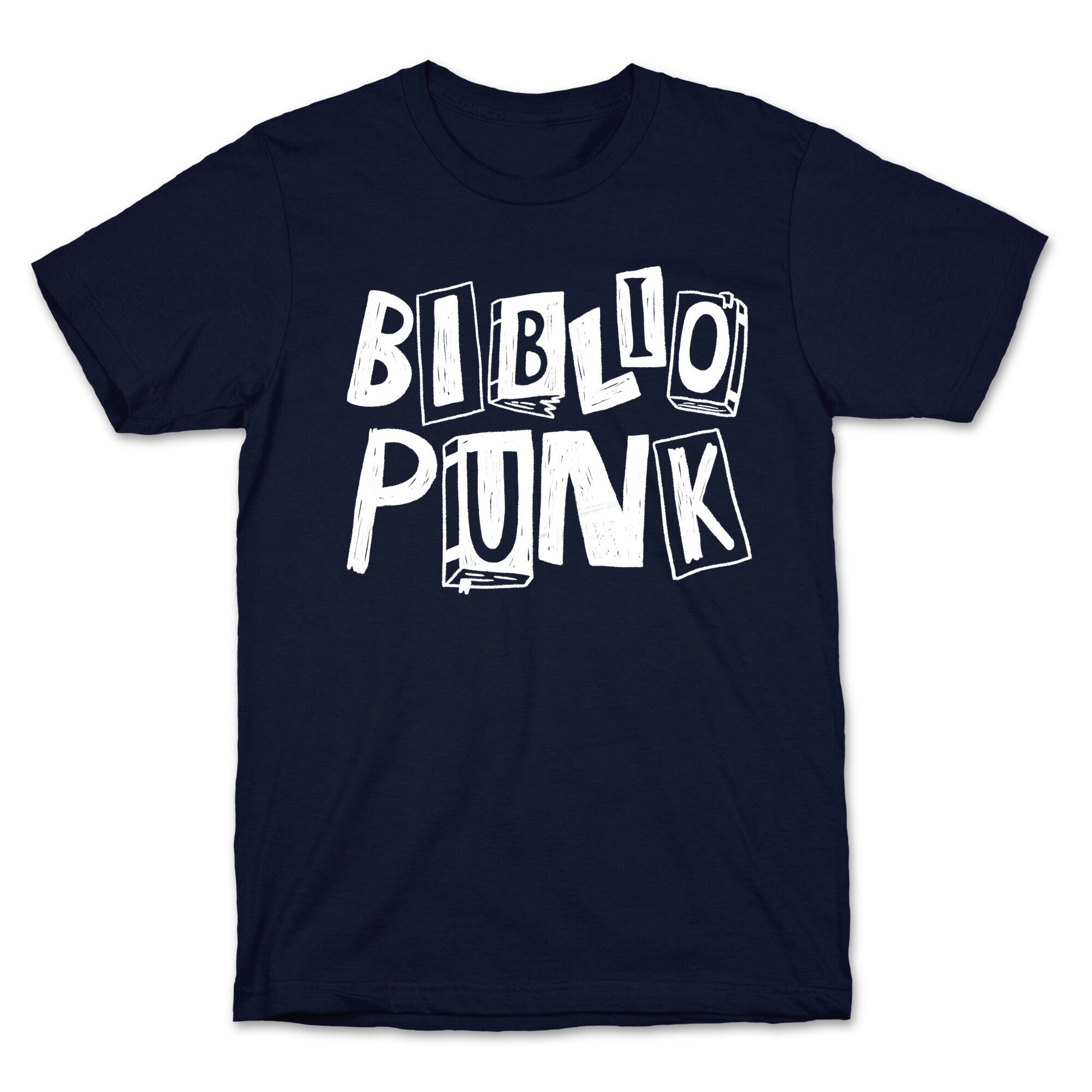 Bibliopunk Text T-Shirt