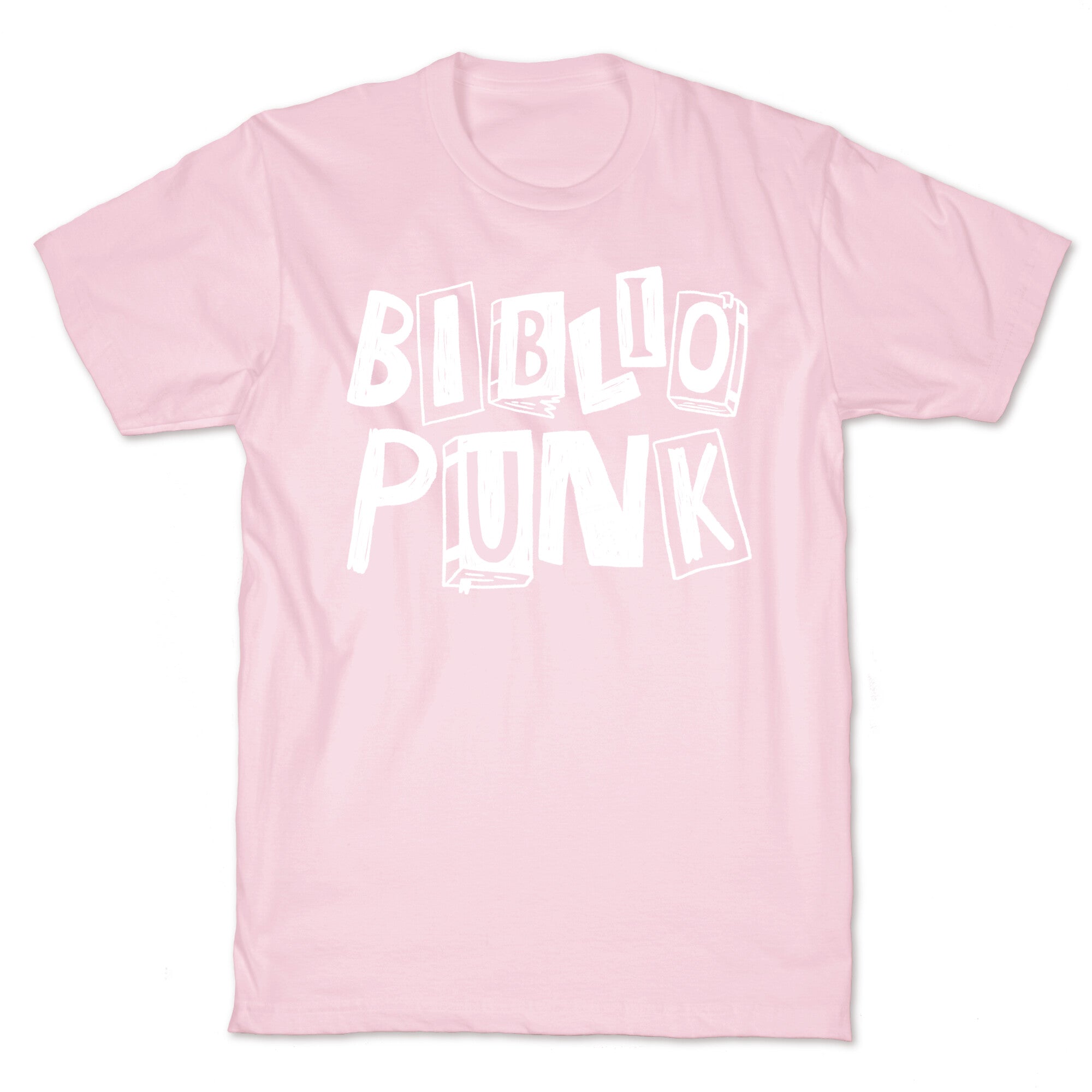 Bibliopunk Text T-Shirt