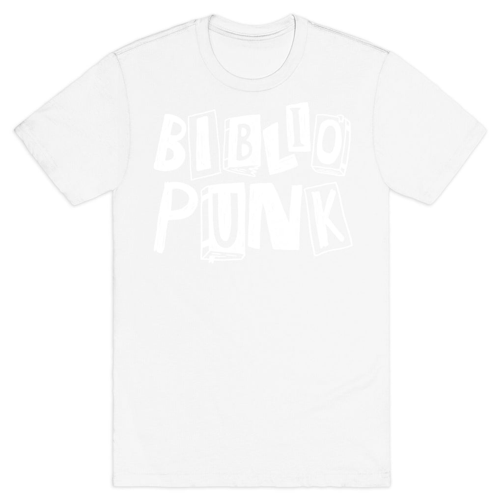 Bibliopunk Text T-Shirt