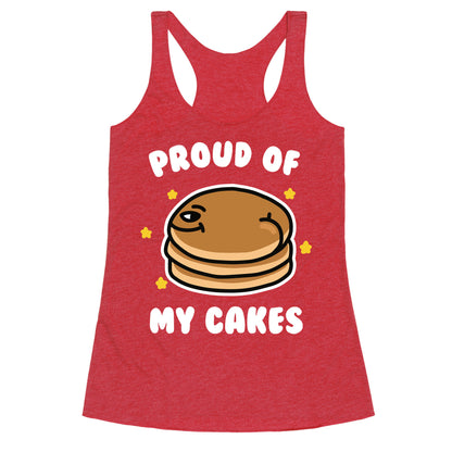 Proud of My Cakes Racerback Tank