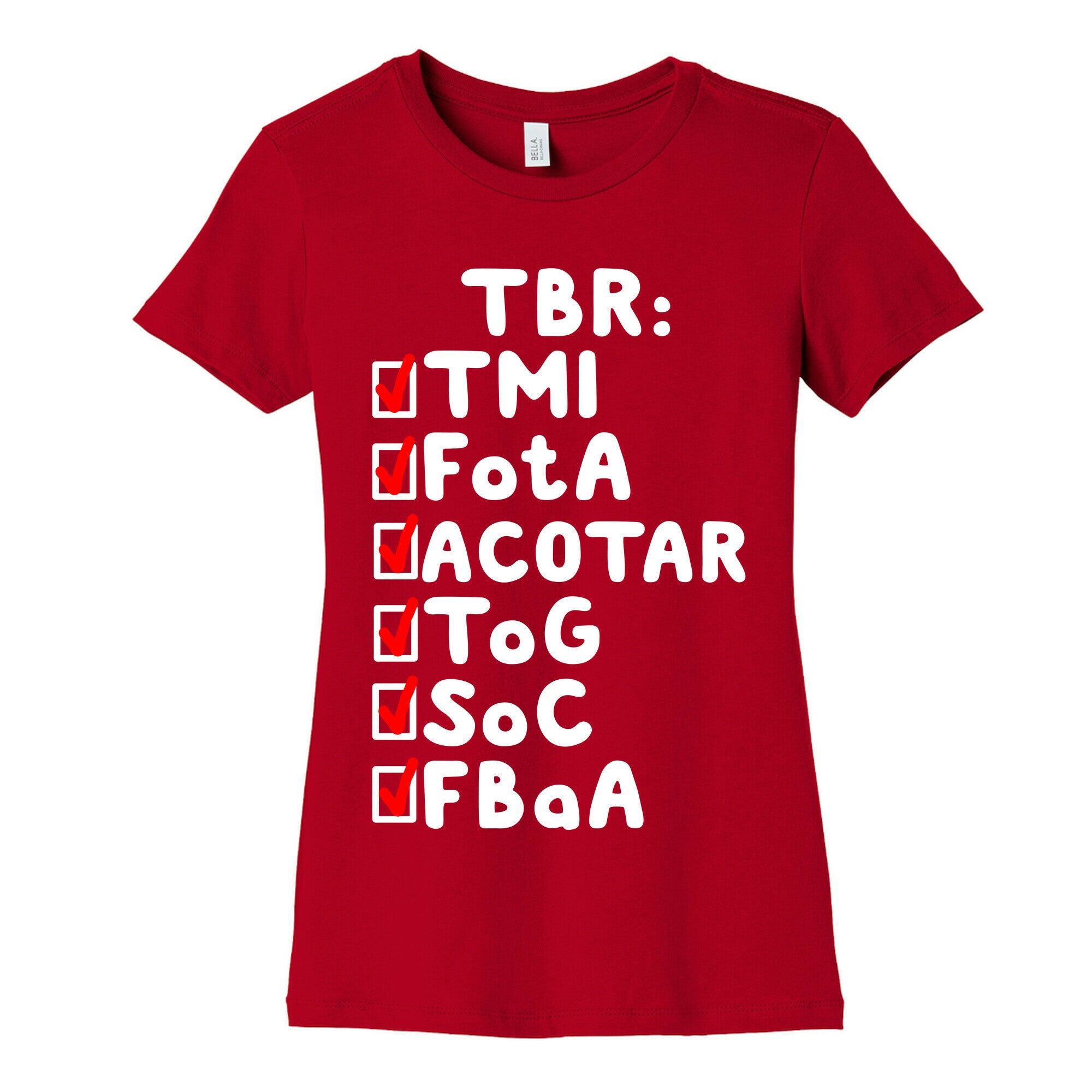 TBR Book Community  Women's Cotton Tee
