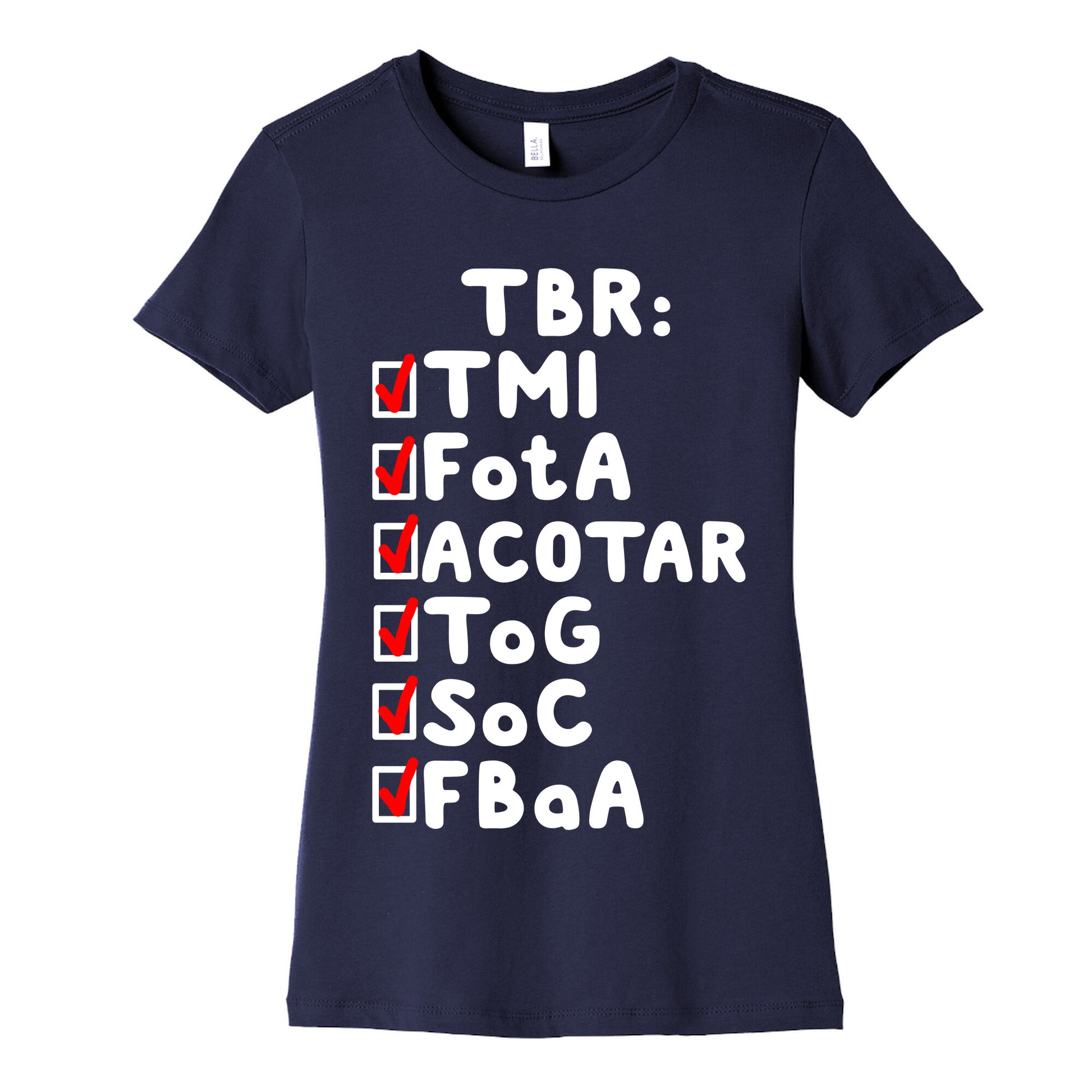 TBR Book Community  Women's Cotton Tee