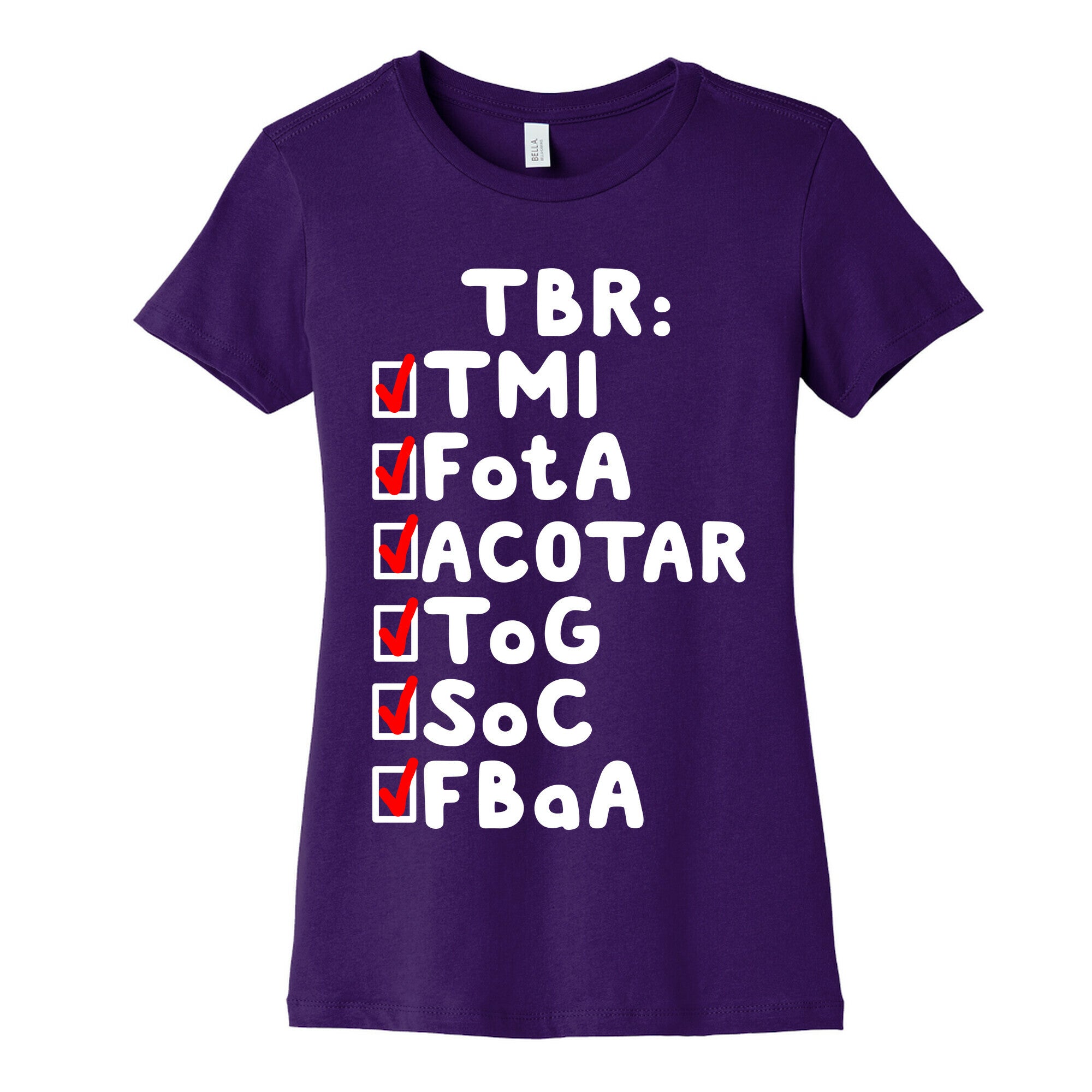 TBR Book Community  Women's Cotton Tee