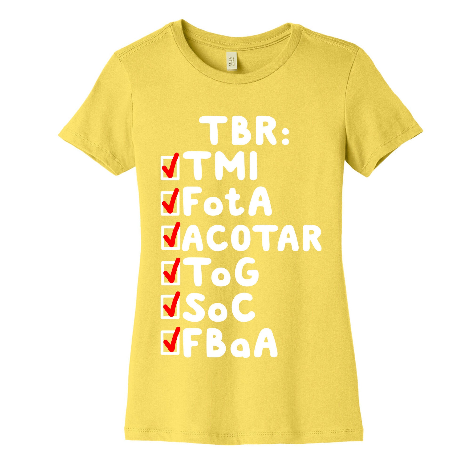 TBR Book Community  Women's Cotton Tee