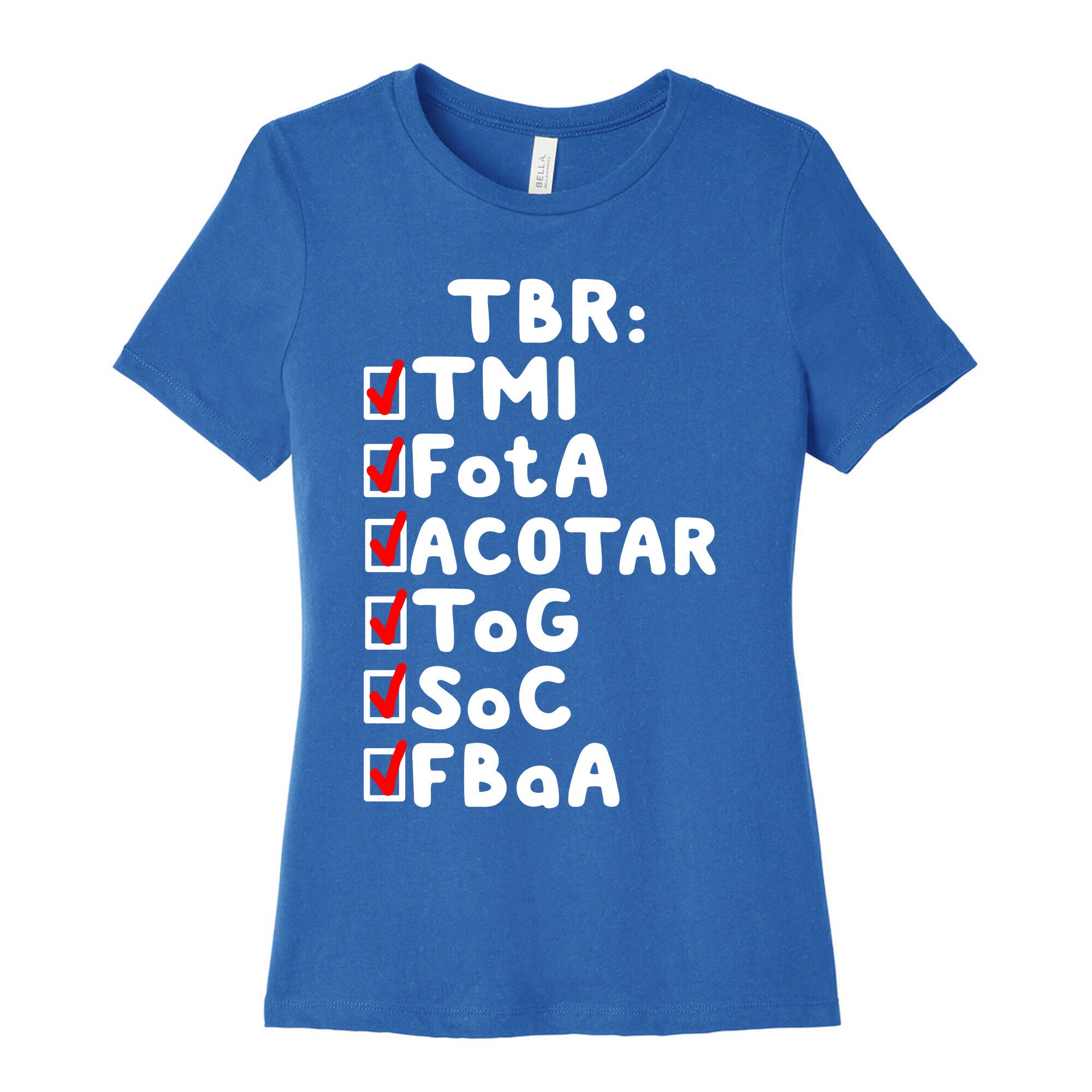 TBR Book Community  Women's Cotton Tee