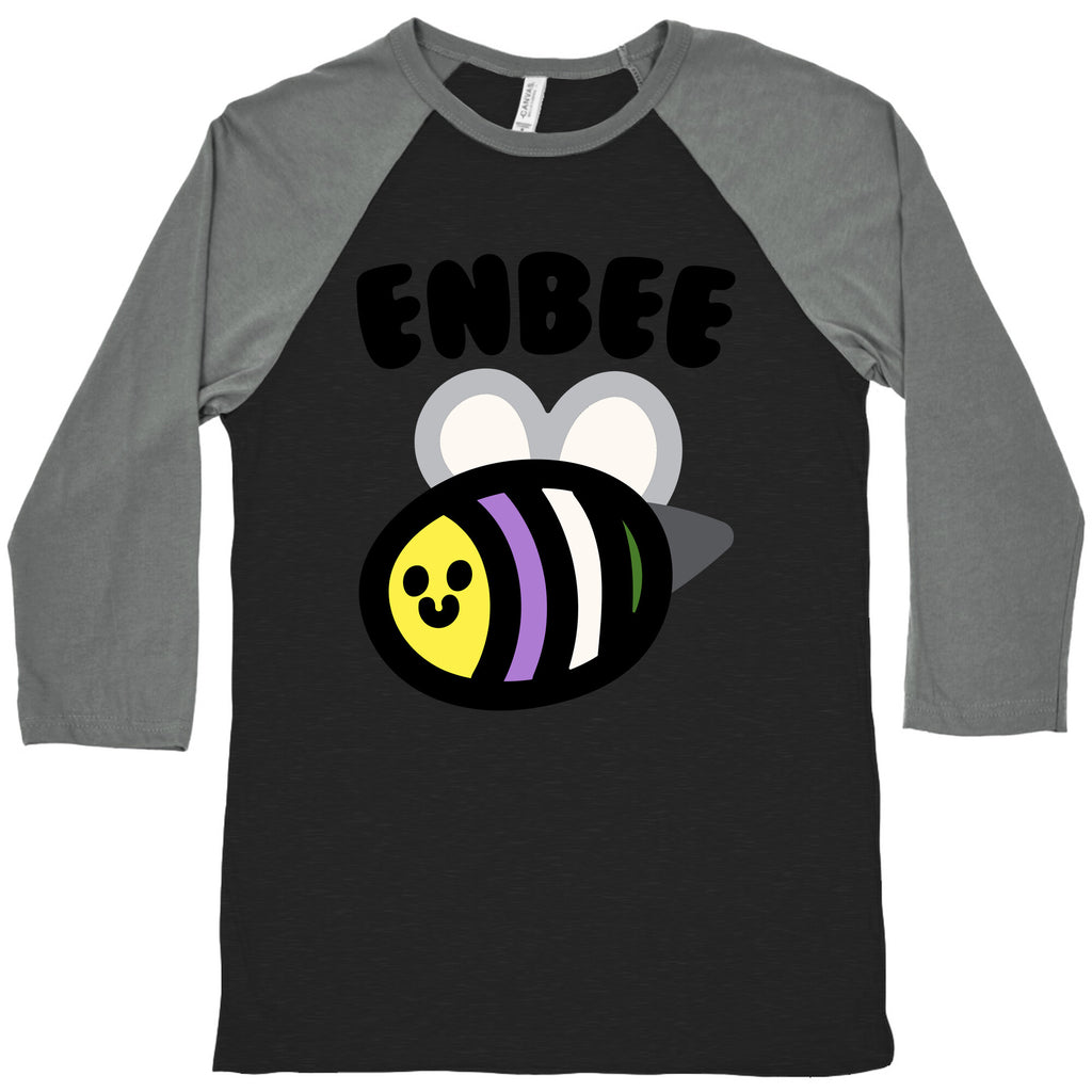 Enbee Enby Bee Gender Queer Pride Baseball Tee