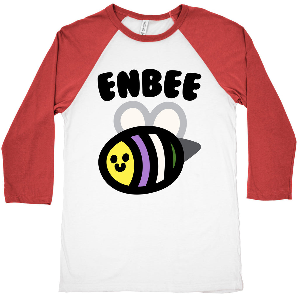 Enbee Enby Bee Gender Queer Pride Baseball Tee