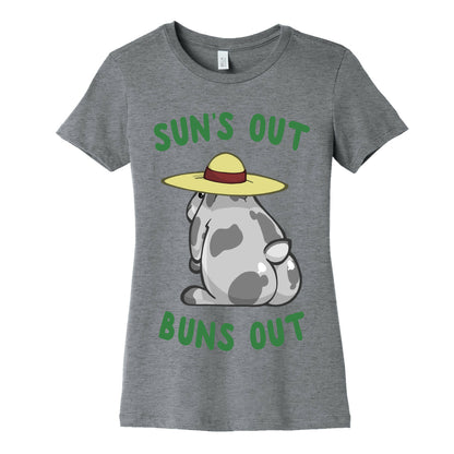 Sun's Out Buns Out Bunny Women's Cotton Tee