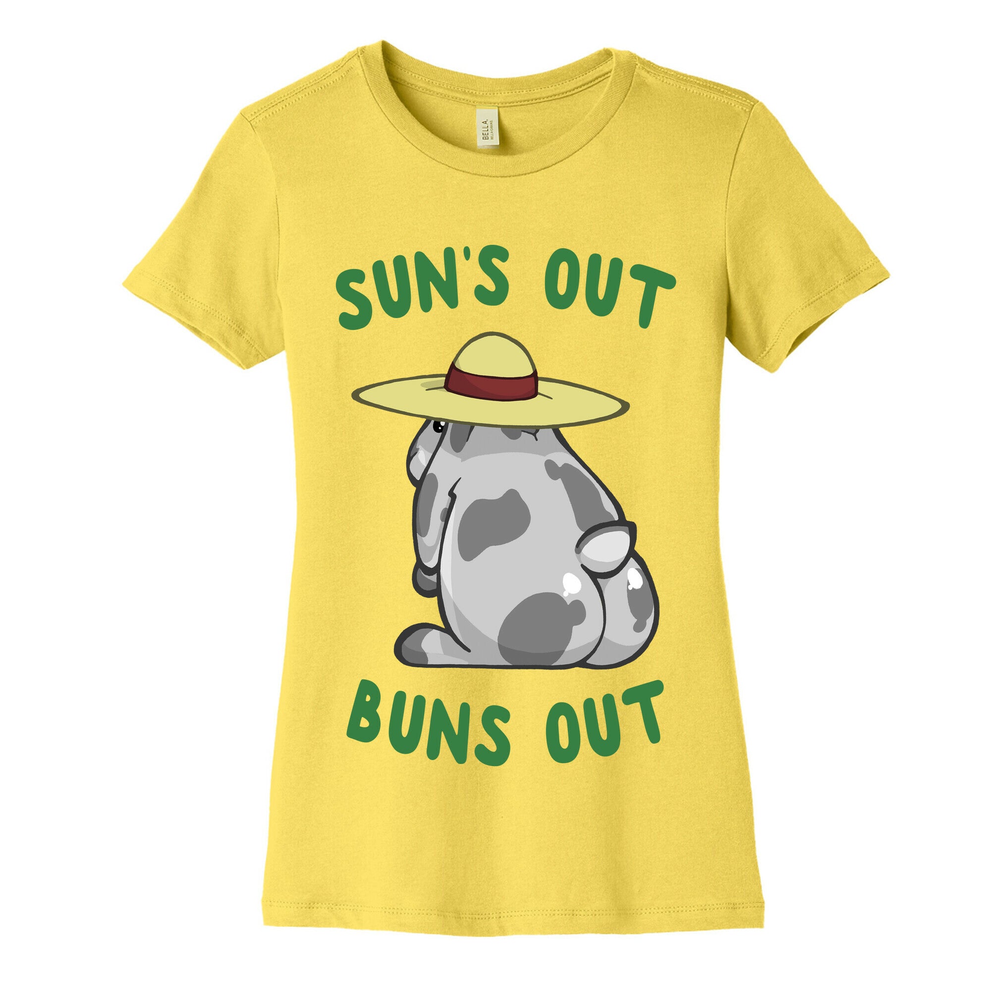 Sun's Out Buns Out Bunny Women's Cotton Tee