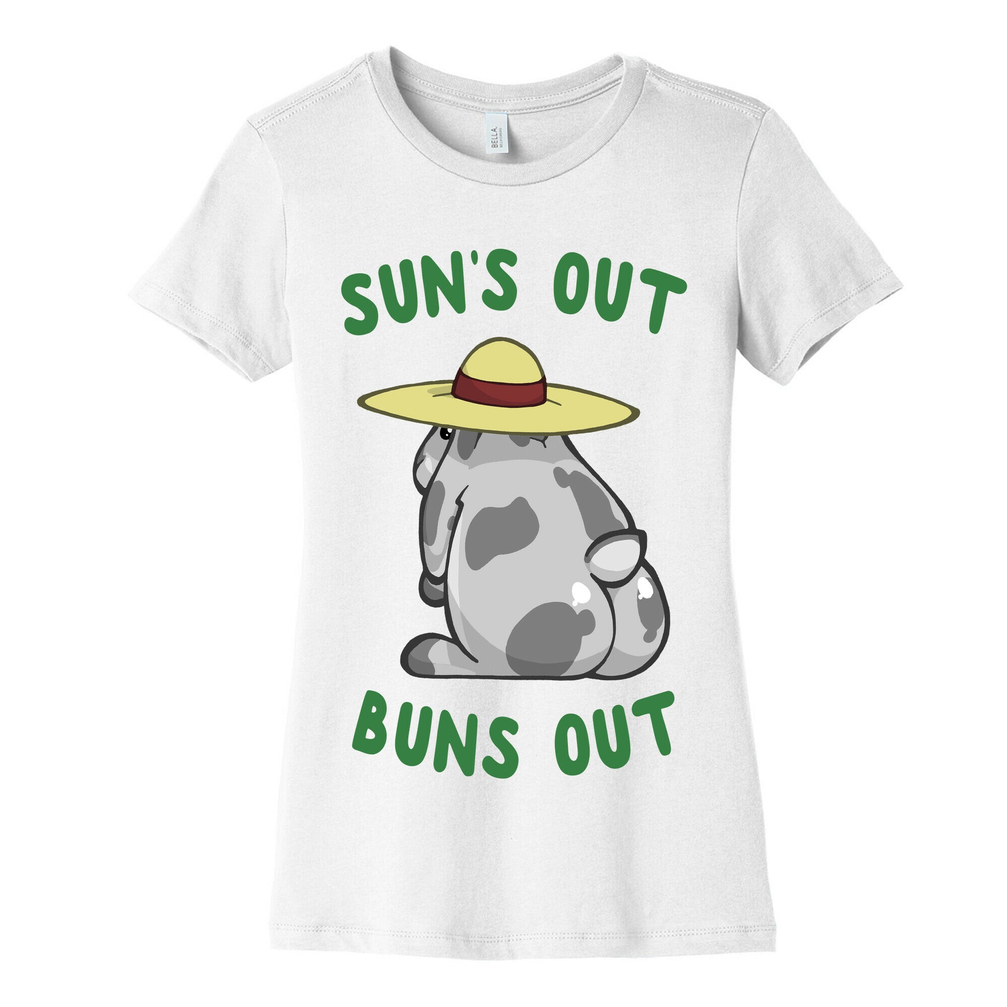 Sun's Out Buns Out Bunny Women's Cotton Tee