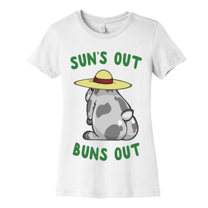 Sun's Out Buns Out Bunny Women's Cotton Tee