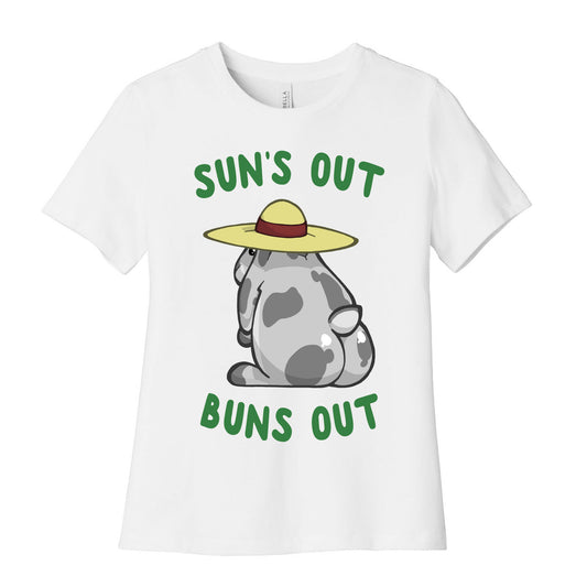 Sun's Out Buns Out Bunny Women's Cotton Tee