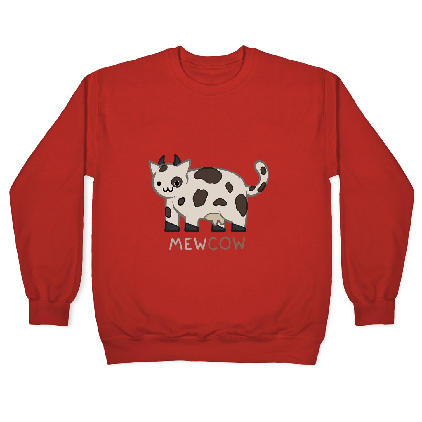 Mew Cow Crewneck Sweatshirt