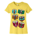 Punk Book Tattoo Pattern Women's Cotton Tee