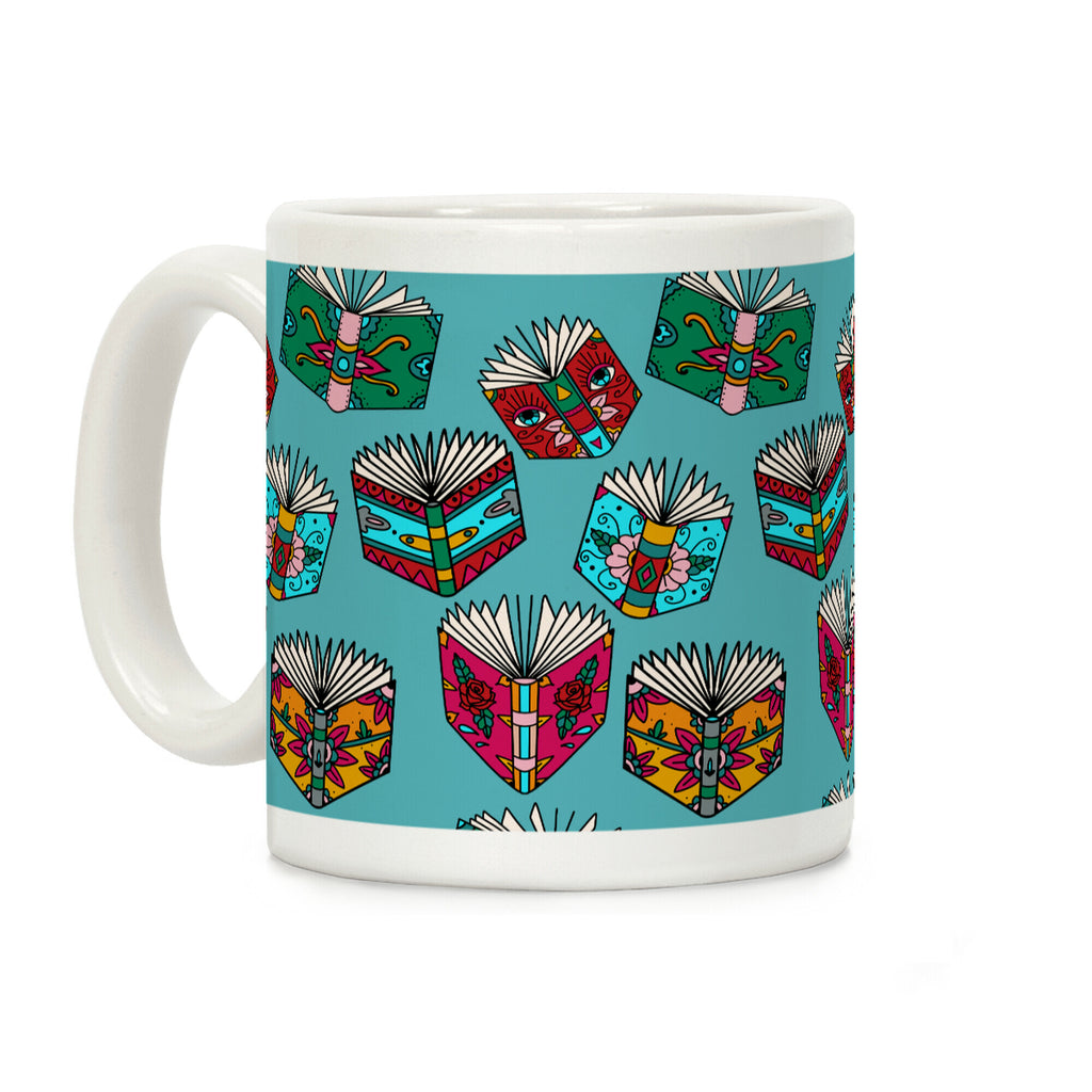 Punk Book Tattoo Pattern Coffee Mug