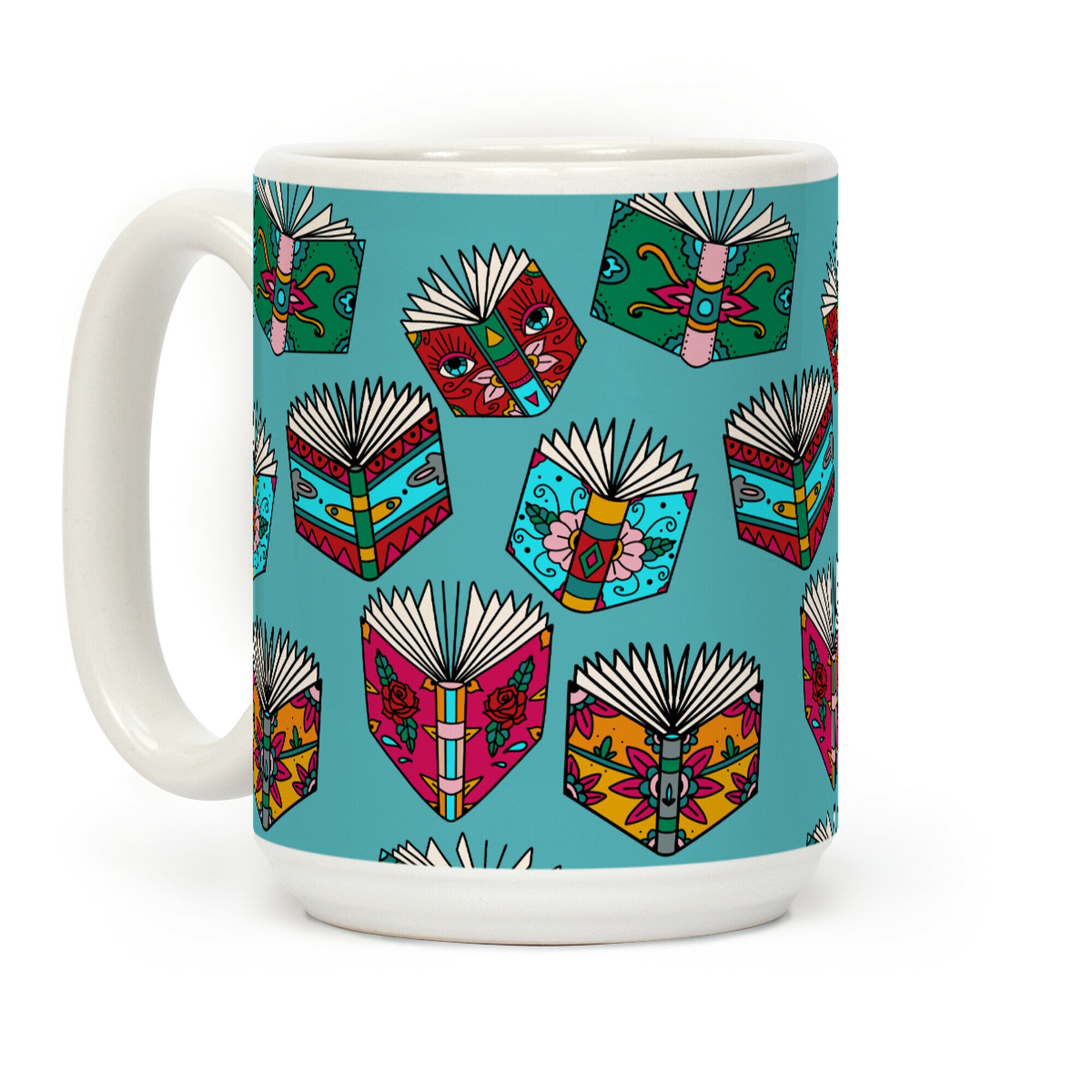 Punk Book Tattoo Pattern Coffee Mug