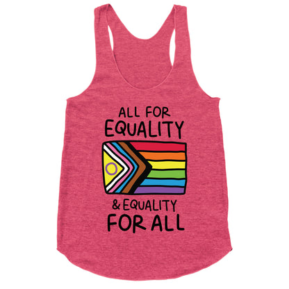 All For Equality & Equality For All Racerback Tank