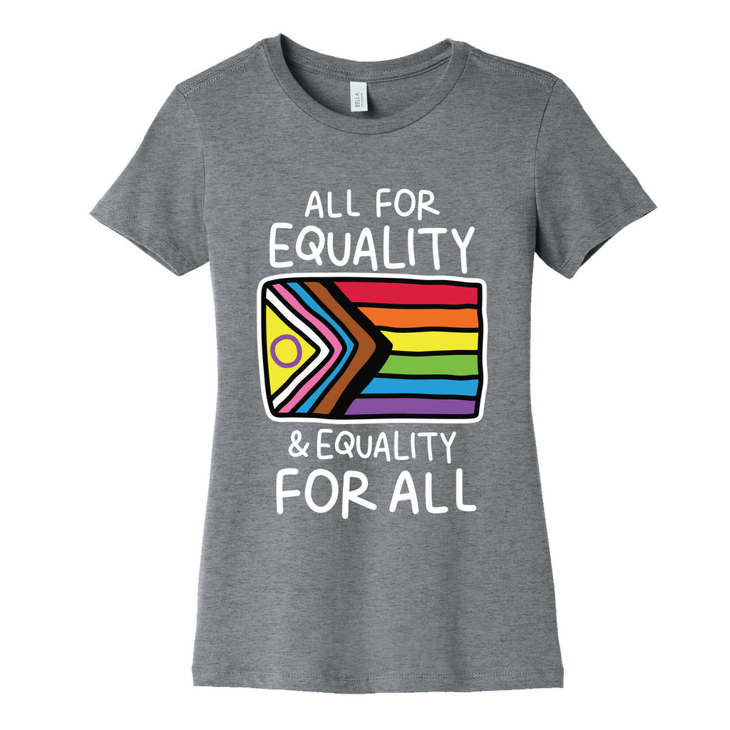 All For Equality & Equality For All Women's Cotton Tee