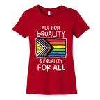 All For Equality & Equality For All Women's Cotton Tee