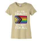 All For Equality & Equality For All Women's Cotton Tee