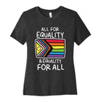 All For Equality & Equality For All Women's Cotton Tee