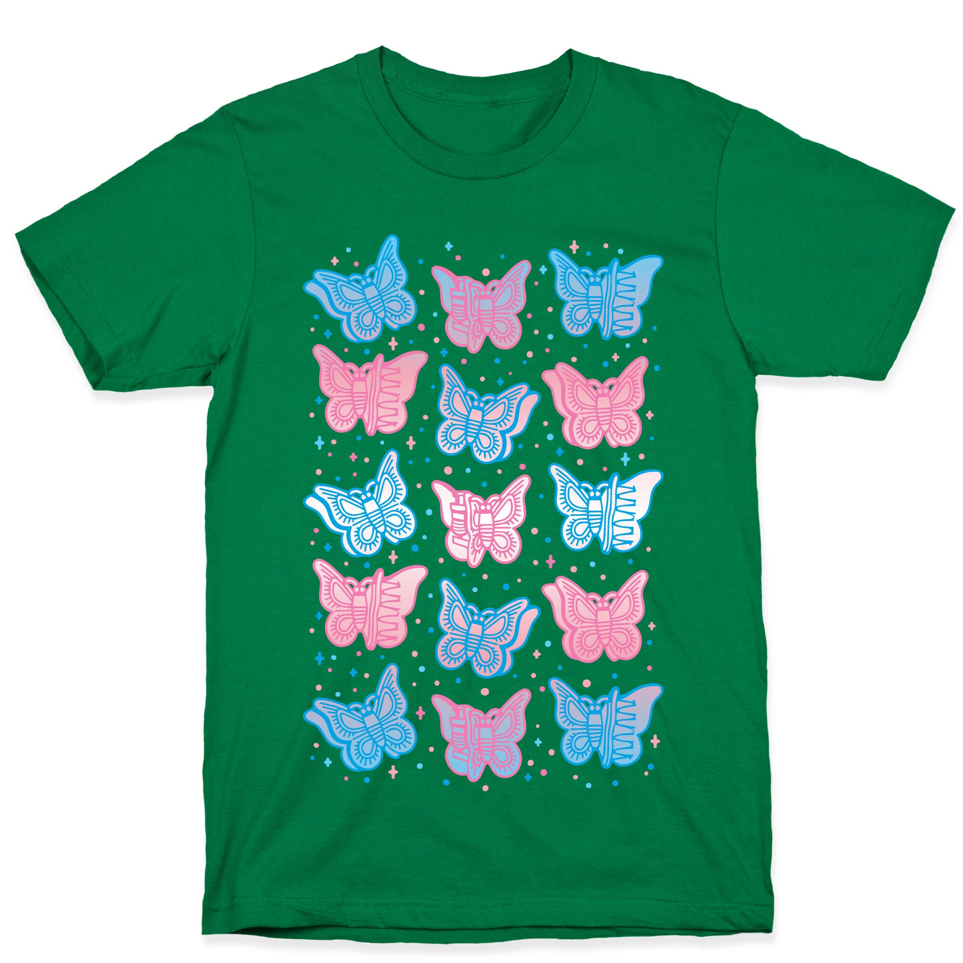 Butterfly Clips Trans Pride  T-Shirt