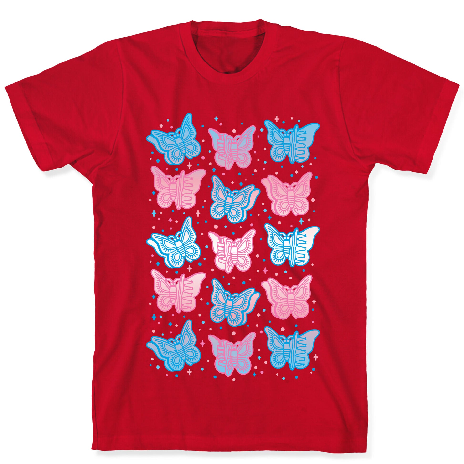 Butterfly Clips Trans Pride  T-Shirt