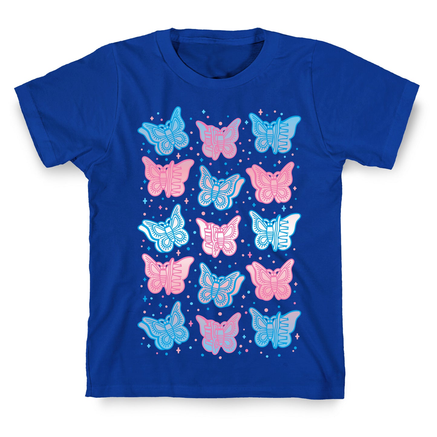 Butterfly Clips Trans Pride  T-Shirt