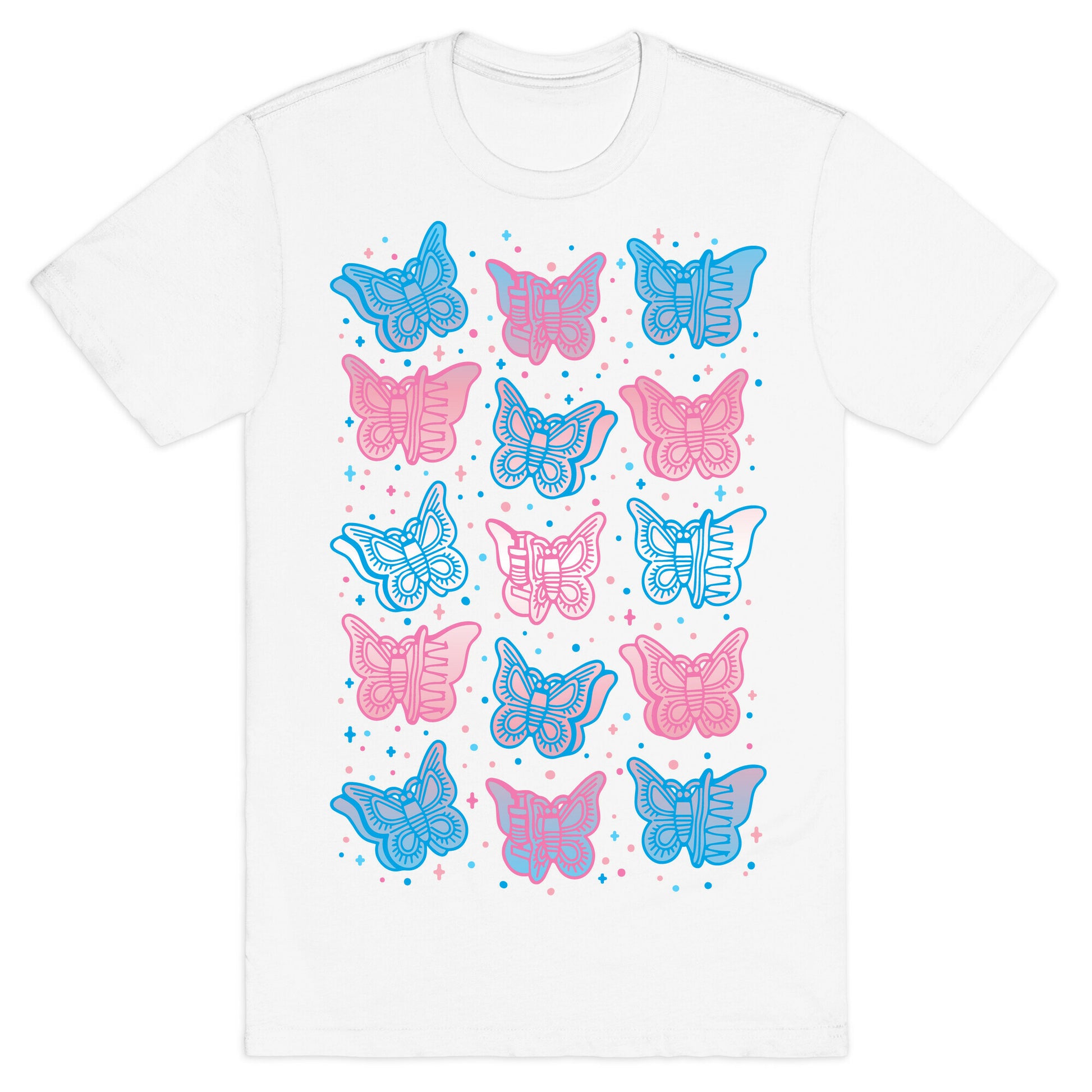 Butterfly Clips Trans Pride  T-Shirt