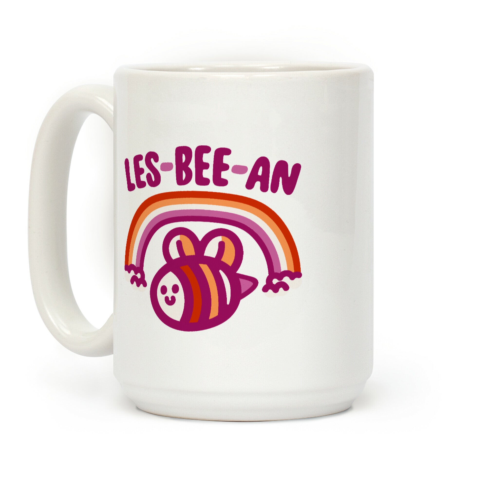 Lesbeean Lesbian Pride Bee Parody Coffee Mug