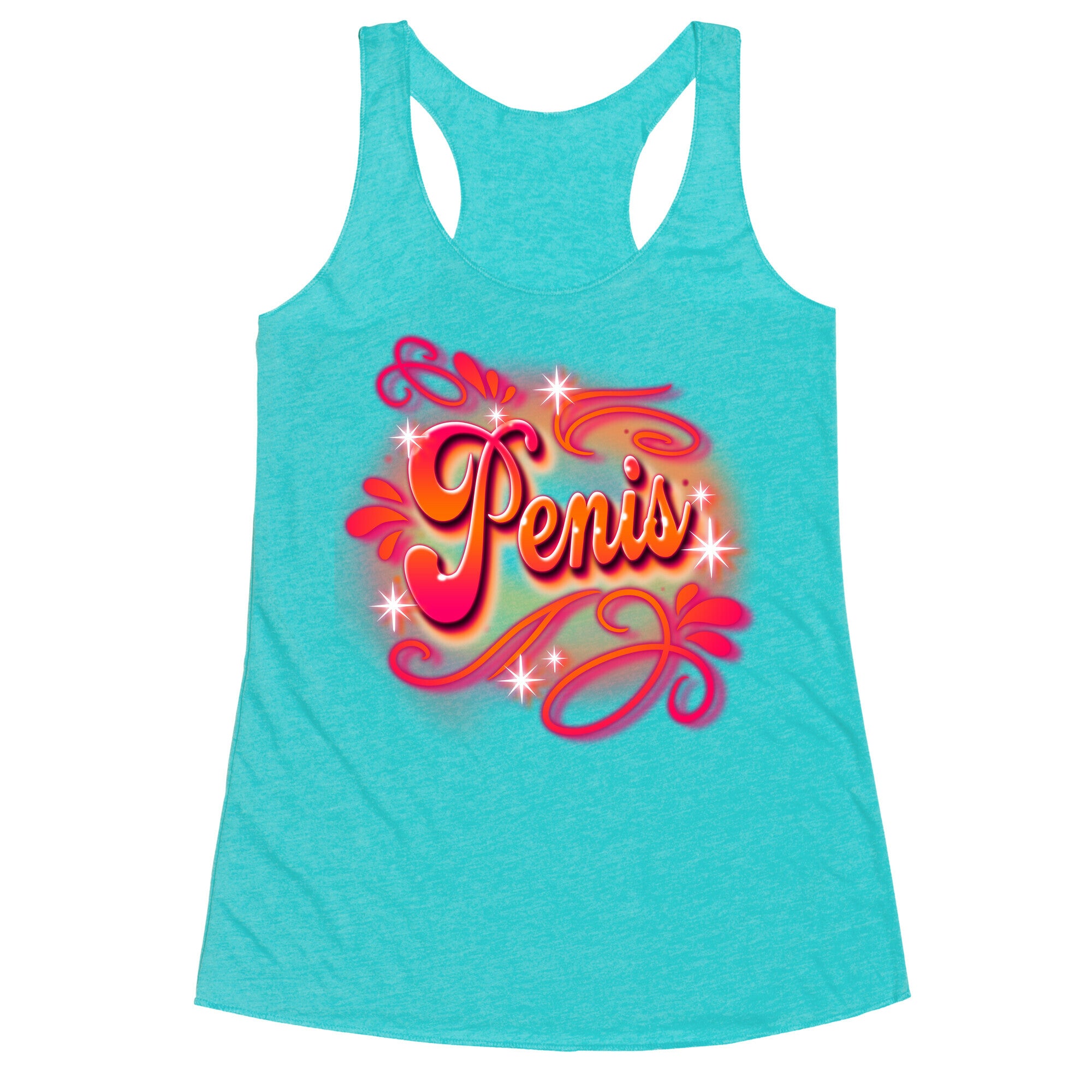 Penis Airbrush Racerback Tank