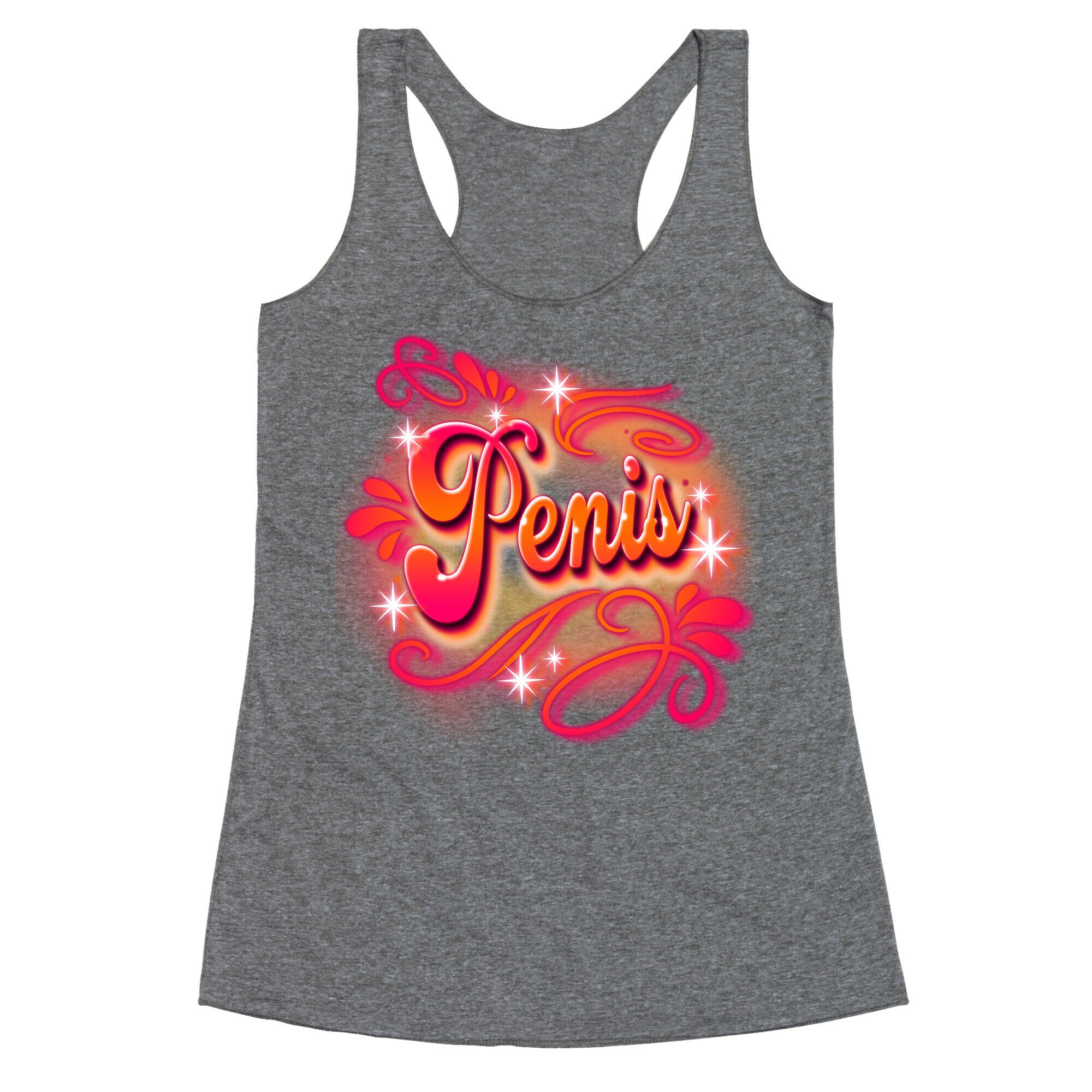 Penis Airbrush Racerback Tank