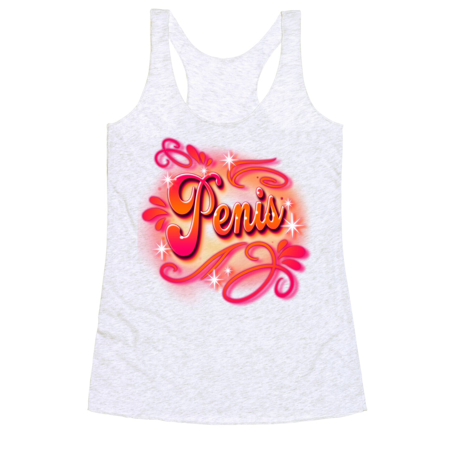 Penis Airbrush Racerback Tank