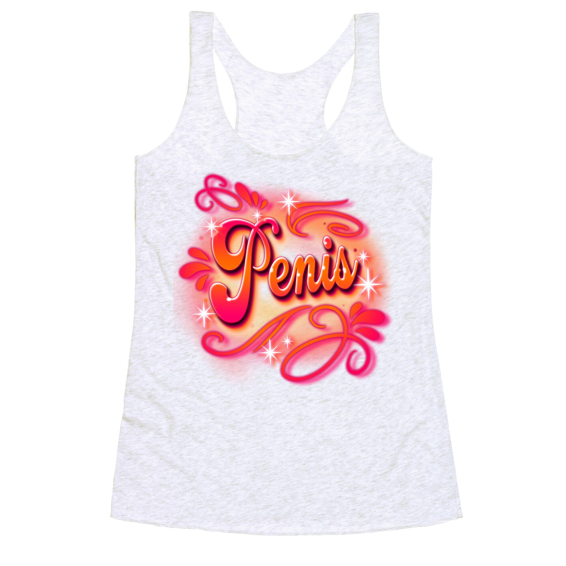 Penis Airbrush Racerback Tank