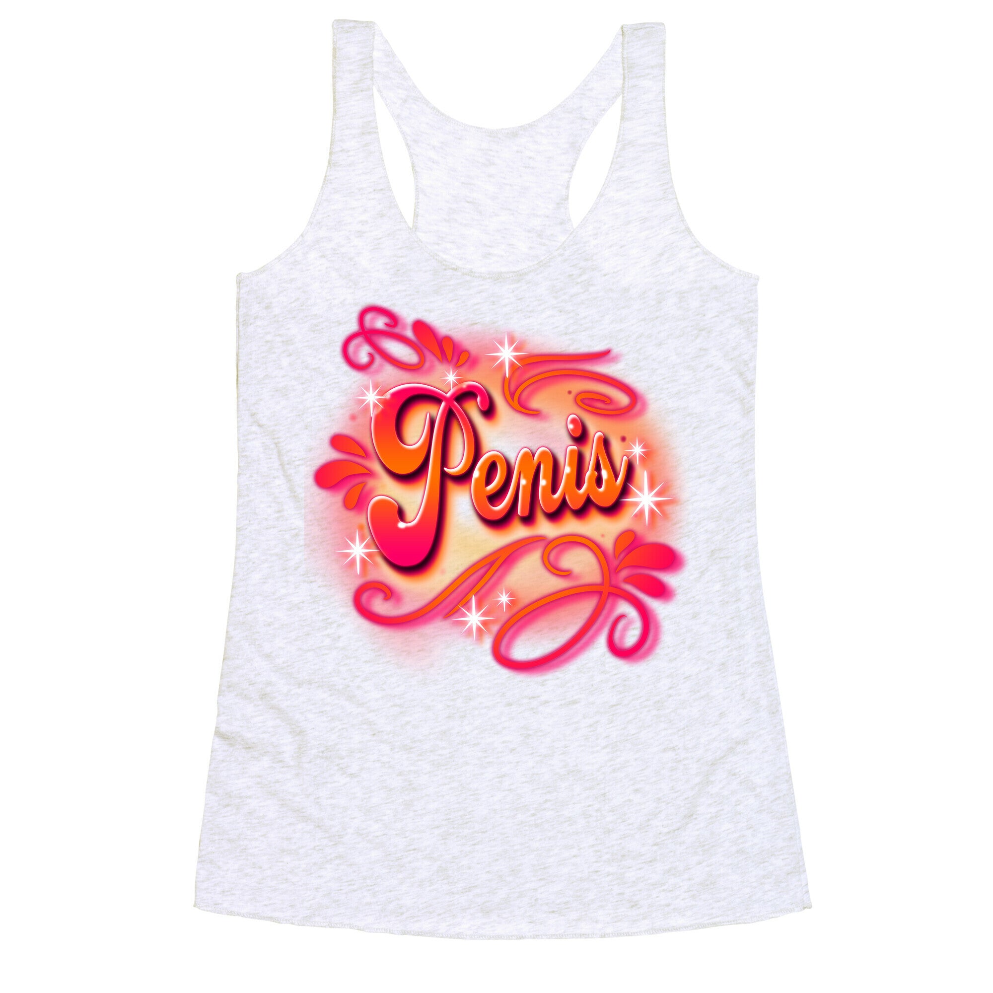 Penis Airbrush Racerback Tank