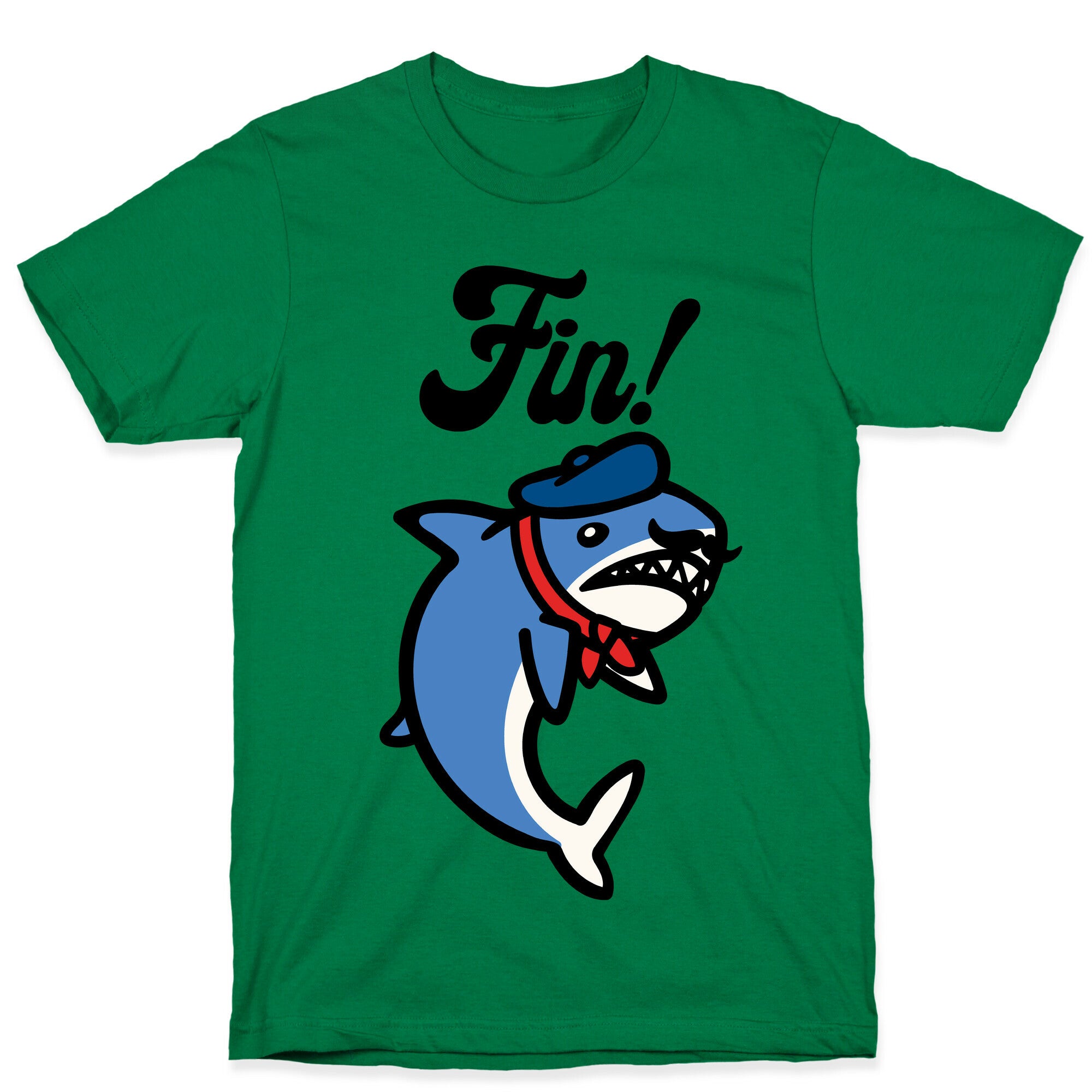 Fin French Shark Parody T-Shirt