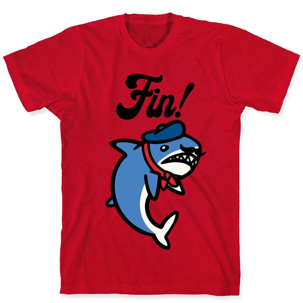 Fin French Shark Parody T-Shirt