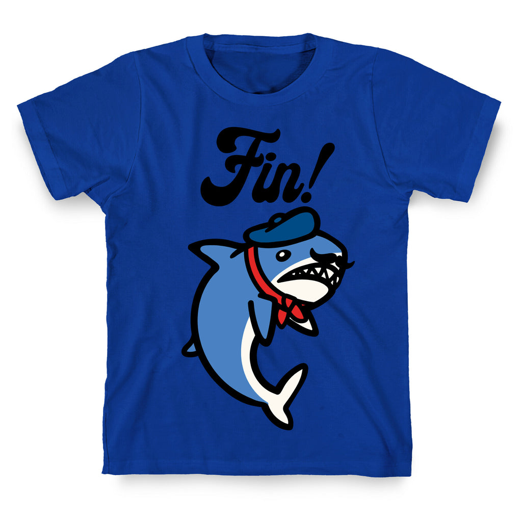 Fin French Shark Parody T-Shirt