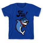 Fin French Shark Parody T-Shirt