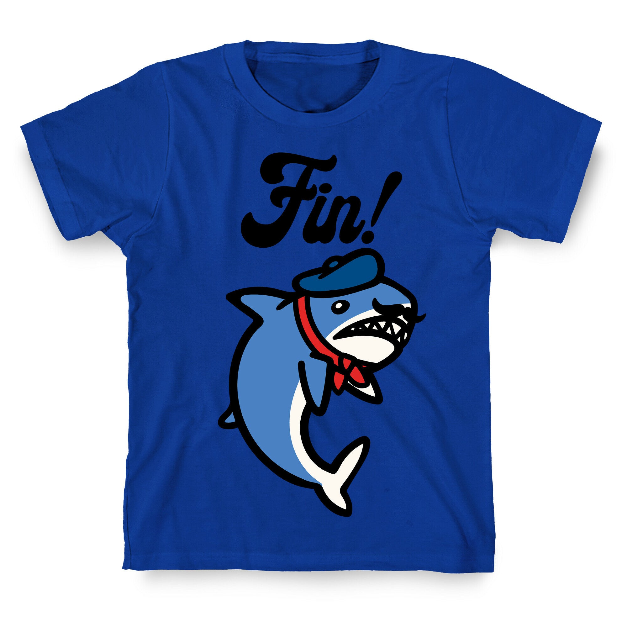 Fin French Shark Parody T-Shirt