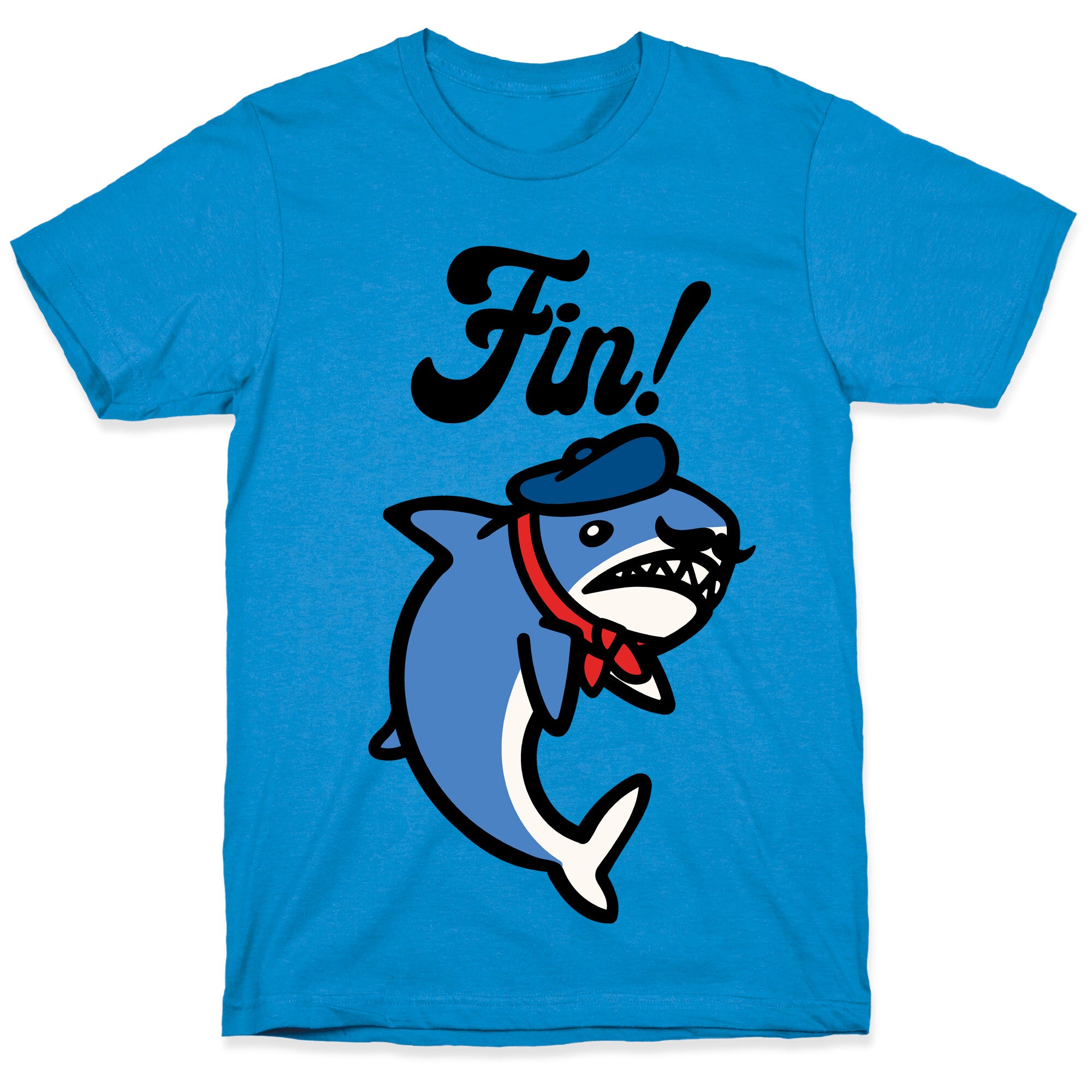 Fin French Shark Parody T-Shirt