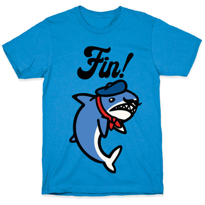 Fin French Shark Parody T-Shirt