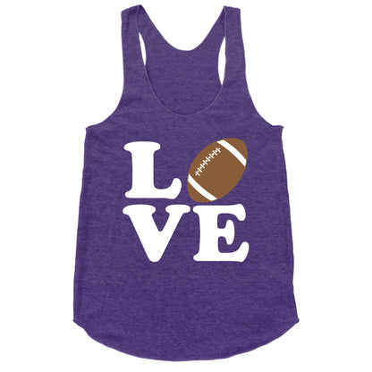 Love Football Racerback Tank