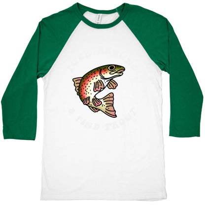 Fuck Around And Find Trout Baseball Tee